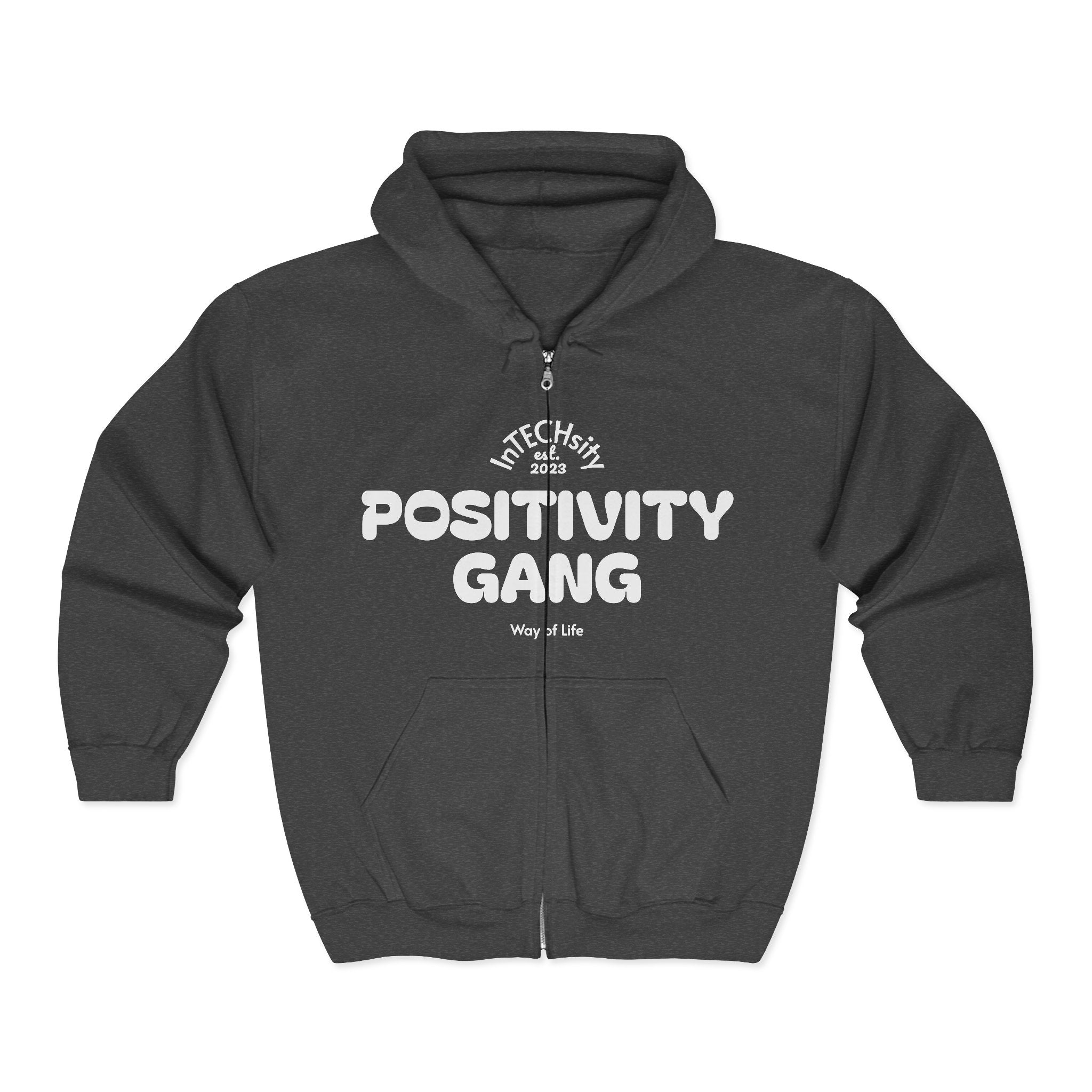 Positivity Gang Zip | Positive Vibes Zip-Up Sweatshirt