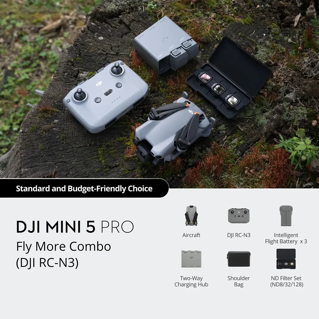Mini 5 Pro Drone Fly More Combo ( RC-N3)