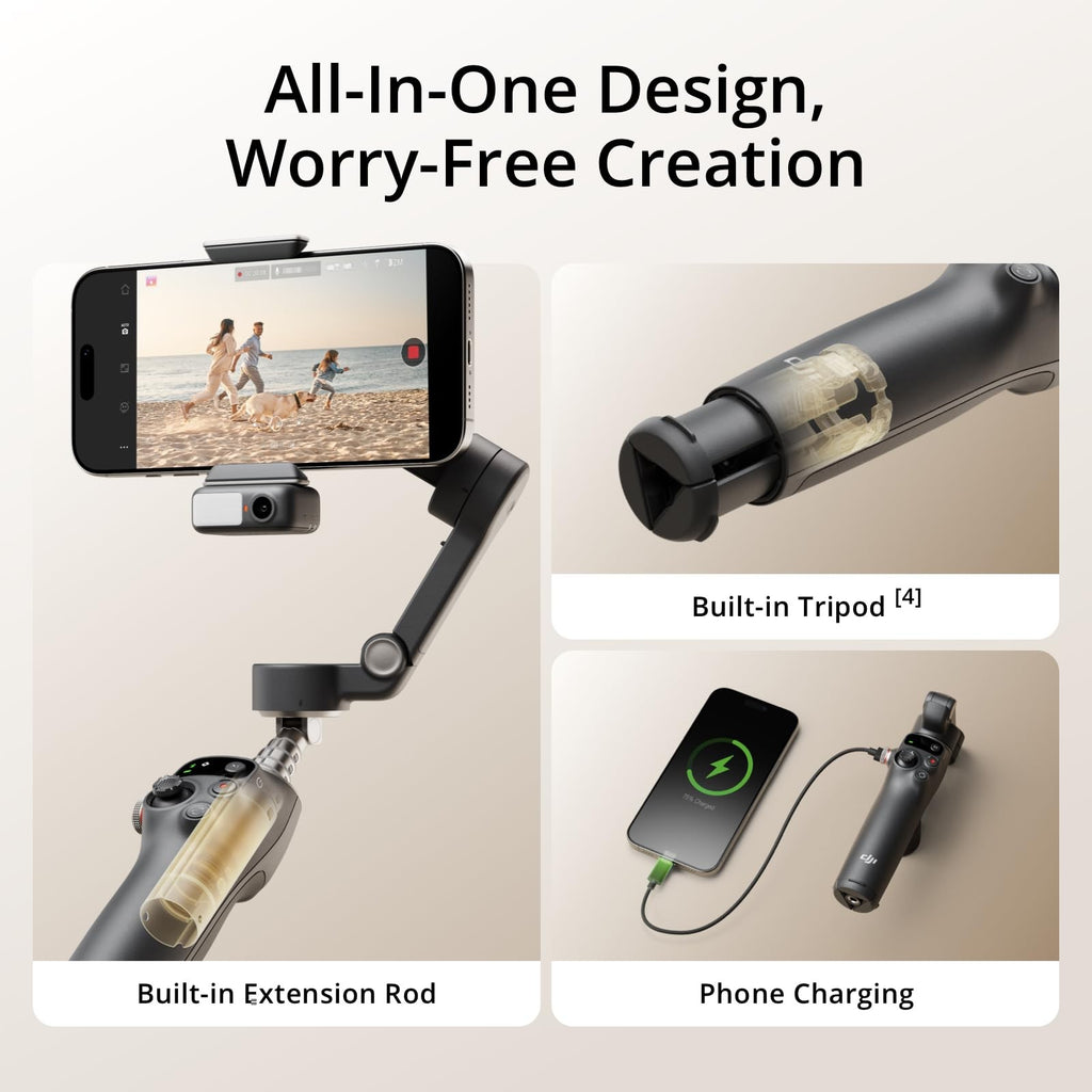 DJI Osmo Mobile 7P Gimbal with Multifunctiona