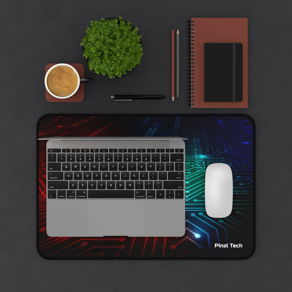 Pinzl Tech Circuit Desk Mat — Gaming/Workstation Mousepad