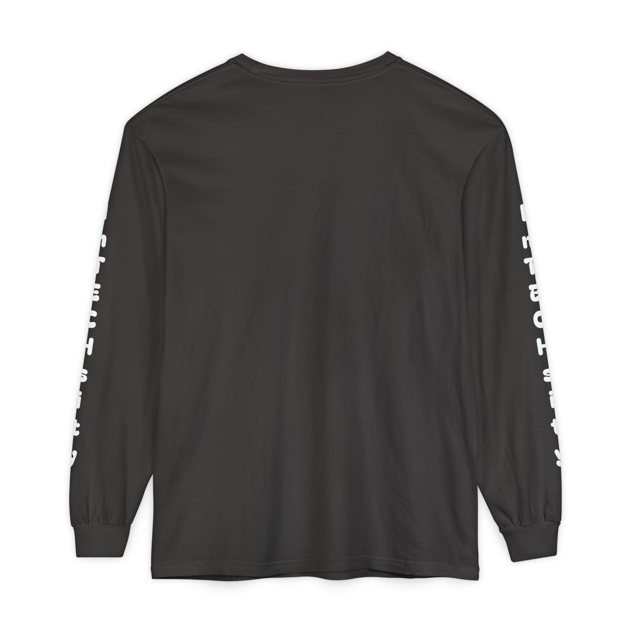 Positivity Gang Long Sleeve T-Shirt | Sleeve Text Crewneck