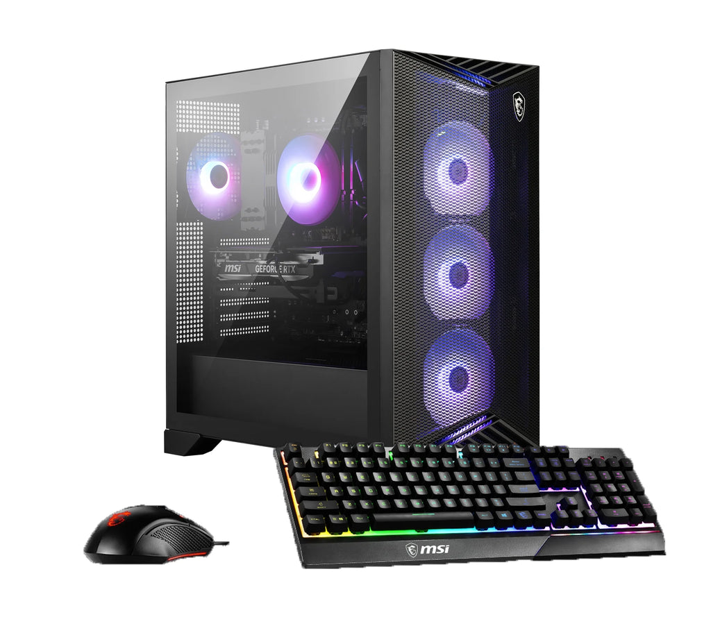 Aegis R2 Gaming Desktop Intel I5-14400F NVIDIA RTX 5060 - 16GB DDR5 1TB SSD Win 11 Black