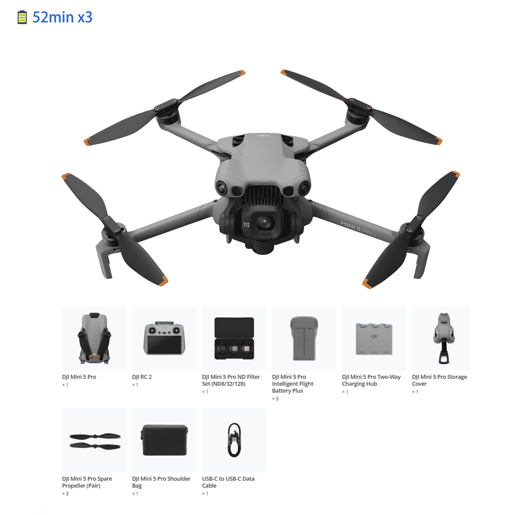 DJI Mini 5 Pro Fly More Combo plus (DJI RC 2)