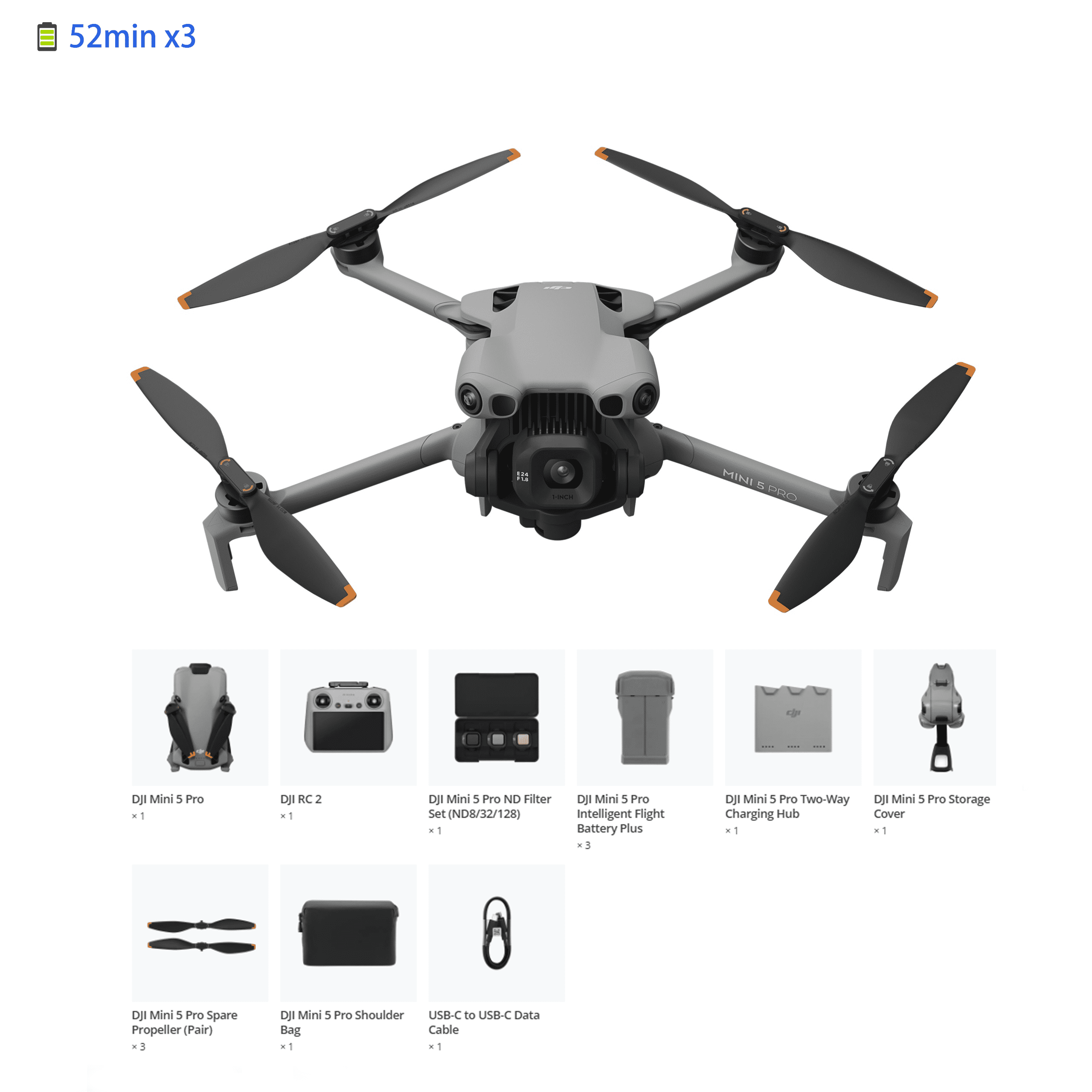 DJI Mini 5 Pro Fly More Combo plus (DJI RC 2)