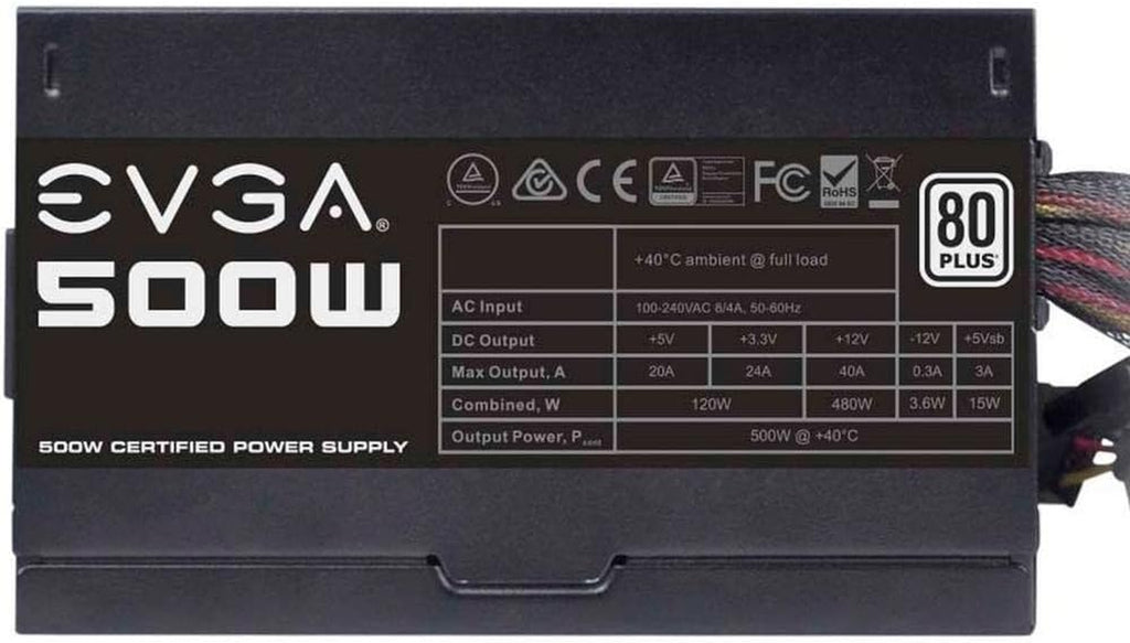 500 W1, 80+ WHITE 500W Power Supply( 100-W1-0500-KR)