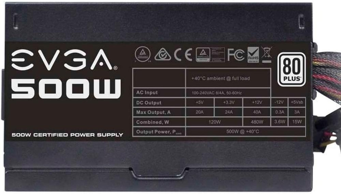 500 W1, 80+ WHITE 500W Power Supply( 100-W1-0500-KR)
