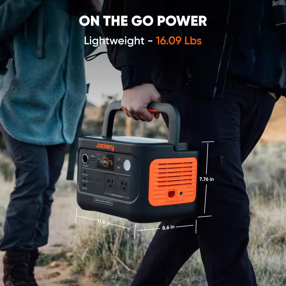 800-Watt Output/1600 Peak Portable Power Station Explorer 600 plus Push Button Start Battery Generator for Outdoors